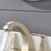 LunaLulink Widespread 2 Handles Bathroom Faucet with Pop Up Sink Drain Brushed Golden - 4 of 4