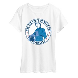Women's - Star Wars - Luke Sykwalker Americana Short Sleeve Graphic T-Shirt - 1 of 4