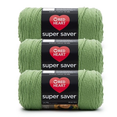 Red Heart Super Saver Yarn 3/Pack-Tea Leaf