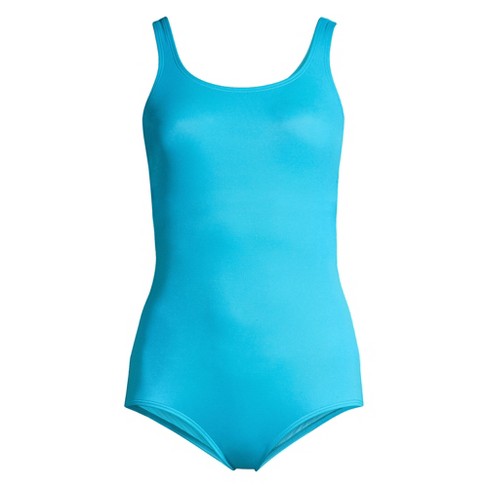 Lands' End Women's Plus Mastectomy Square Neck Tankini Swimsuit
