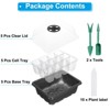 Unique Bargains Breathable Light-Transmissive Corrosion-Resistant Adjustable Humidity Domes Seeding Tray 5 Packs - 3 of 4
