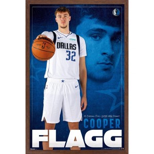 Trends International NBA Dallas Mavericks - Cooper Flagg 25 Framed Wall Poster Prints - 1 of 4