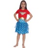 Intimo DC Comics Toddler Girls' Wonder Woman Gold Logo 3 Tiered Pajama Nightgown (3T) Multicoloured - 4 of 4