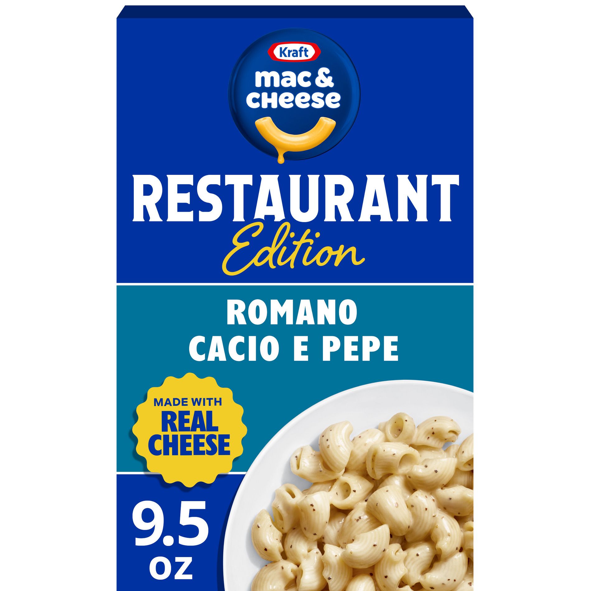 Kraft Restaurant Edition Romano Cacio E Pepe Mac and Cheese with Pipette Pasta - 9.5oz