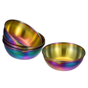 Unique Bargains Thick Stainless Steel Condiment Dishes for Kitchen Restaurant 3.2" Dia - 1 of 4