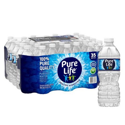 Pure Life Purified Water, 16.9 fl oz, 35 Pack