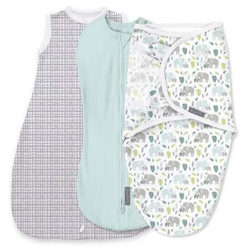 Swaddleme By Ingenuity Easy Change Swaddle Wrap - Ikat Geo - S/m - 0-3  Months : Target