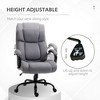 Vynxaria High Back Big and Tall Executive Office Chair 484lbs with Wide Seat, Computer Desk Chair with Linen Fabric,Gray - 4 of 4