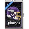 Trends International NFL Minnesota Vikings - Neon Helmet 23 Framed Wall Poster Prints - 3 of 4