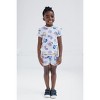 Disney Junior Baby Girls Ribbed Peplum T-Shirt and Bike Shorts Outfit Set Newborn to Infant Sizes (0-3 Months - 14-16) - 2 of 4