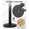 COZONY Crowd Control Stanchion Set with 1 Pcs Retractable Belt, Heavy Duty Queue Management System, Commercial Barrier Posts for Events in Black - 4 of 4