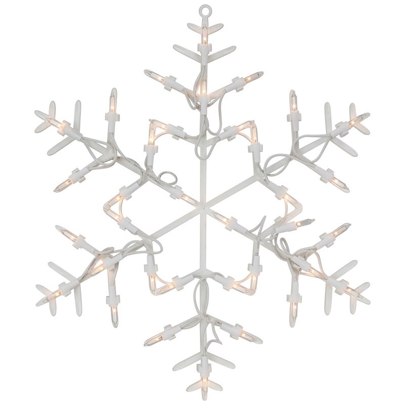 Northlight 13.5" Lighted Snowflake Christmas Window Silhouette Decoration, 3 of 7