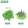 Unique Bargains Silk Plastic Small Faux Rose Artificial Flower Heads 1.2 inch - 3 of 4