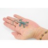 Collectible Wildlife Gifts | Lizard,  Blue with Red Head, Rubber Reptile Toy, Realistic Figure, Model,   Educational, Gift,    3"     F6065 B380 - 2 of 4