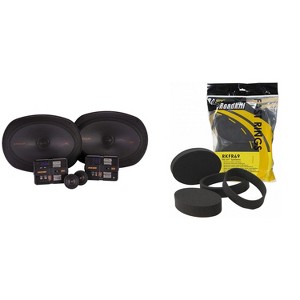 Kicker KSS 6x9" Component Set with RKFR69 Foam Fast Ring Speaker Enhancement Kit - 1 of 4