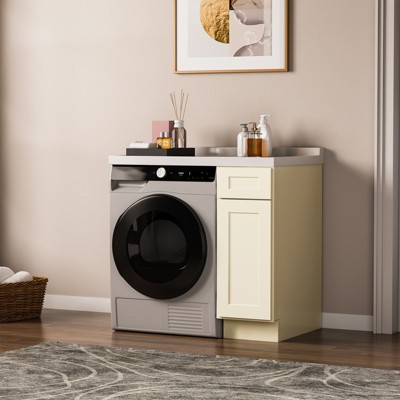 Kitchen Base Cabinet, Unassembled Cabinet with Adjustable Shelf without Top