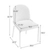 Christopher Knight Home Aiken Modern Polyester Dining Chair with Iron Frame (Set of 2) - 3 of 4