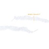 INSPIRE CHIC Ruffled Ribbon Solid Color Pleated Elastic Shoe Strings for Sneakers 2 Pairs fleece - 3 of 4