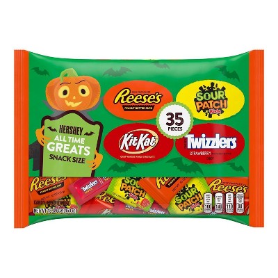 Reese's, KitKat, Twizzlers, Sour Patch Halloween Candy Variety Pack - 15.89oz/35ct