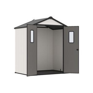 YARDSIGHT Outdoor Storage Shed With Lockable Doors, Metal Frame, Wind & Snow Resistant For Backyard Use - 1 of 4