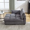 TinyHomie Sleeper Sofa Couch Bed, Oversized Chaise Lounge Chair Cozy Cloud Couch - 4 of 4