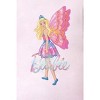 Barbie Girls' Child Fairy Princess Magical Tight Fit Sleep Pajama Set Pink - 3 of 4