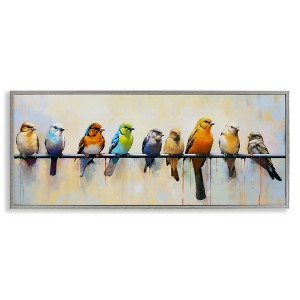 Stupell Industries Modern Birds Perched Framed Giclee Art - 1 of 4