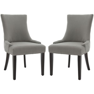 Lester 19" H Dining Chair With Nail Head Trim (Set of 2) - MCR4709 - Safavieh Couture - 1 of 4