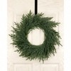 25 Inch Norfolk Wreath with Lights Hanger Front Door Artificial Pine Greenery Branches Winter Outdoor Decor Indoor Wall Decorations - 3 of 4
