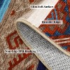 Vintage Patchwork Runner Rug - Machine Washable, Non-Slip, Stain-Resistant, Geometric Design, Foldable, Soft Low-Pile for Hallway - 2 of 4