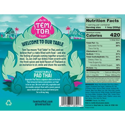 Tem Toa Vegetable Pad Thai - 9oz