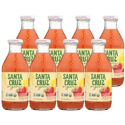 Santa Cruz Organic Strawberry Lemonade Case Of 8 16 Oz Target