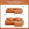 GDFStudio Ferdinand Modern 82.7'' 2-Seater Teddy Upholstered Sectional Sofa with Curved Armrest - 4 of 4