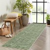Area Rug - Modern Stripe Style Ultra-Thin Low Pile Carpet for Living Room, Bedroom, Office, Non Slip Washable - 3 of 4