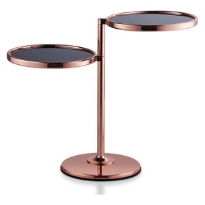 Carty Contemporary End Table Rose Gold - ioHOMES, Brown Carnation