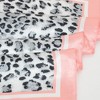Anna-Kaci Women's Leopard Print Square Scarf with Contrast Border Satin Feel Lightweight Neck Accessory - 4 of 4