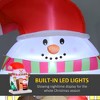 YOOCOZZ  Christmas Decor - 7.5FT Giant Xmas Inflatable Snowman House with Santa Claus and Xmas Tree, Huge Blow Up Xmas Decorations with LED Lights - 4 of 4