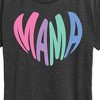 Women's - Instant Message - Mama Heart Short Sleeve Graphic T-Shirt - 2 of 4
