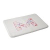 Deny Designs April Lane Art Fancy Bow Monogram Memory Foam Bath Mat - 2 of 4