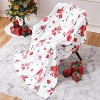 Lomsoe Christmas Holly Throw Blanket Flannel Blankets, Soft Cozy Throw Blanket for Couch and Bed, Blankets for Adults Kids - 4 of 4