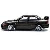 Mitsubishi Lancer Evolution IV RHD (Right Hand Drive) Pyrenees Black Pearl 1/64 Diecast Model Car by Pop Race - 3 of 4