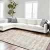 HomeRoots 8' X 11' Brown and Ivory Abstract Washable Non Skid Area Rug - 2 of 4
