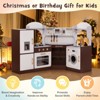 Infans Corner Play Kitchen w/ Ice Maker Microwave Oven for Kids 3+ Years Old Wooden Toy - 3 of 4