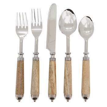 Oster Stonington 20 Piece Flatware Set With Steak Knives In Polished  Stainless Steel : Target