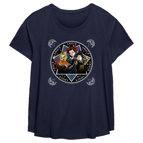 Women's Hocus Pocus Amuck Witch Circle T-Shirt - image 1 of 3