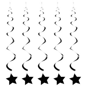 Unique Bargains Stars Hanging Party Decoration Foil Fringe Backdrop Curtains 30 Pcs - 1 of 4