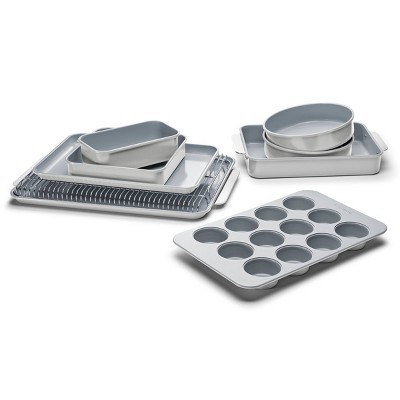 3pc Nonstick Baking Sheet Set Gray - Figmint™ : Target