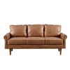 XIZZI 3 Seater Sofa Couch with Deep Seats, Modern Upholstered Sofa with Armrests, Comfy Couches for Living Room, Bedroom and Office - 2 of 4