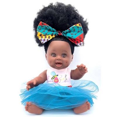 Orijin Bees Dream Puff 12" Baby Bee Doll - Black Hair with Brown Eyes