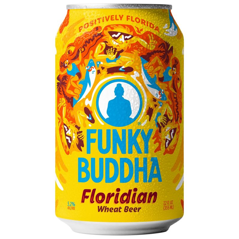 Funky Buddha Floridian Hefeweizen Beer - 6pk/12 fl oz Cans, 2 of 7